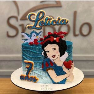 Arquivo de Corte Topo de Bolo Branca de Neve em Camadas #639