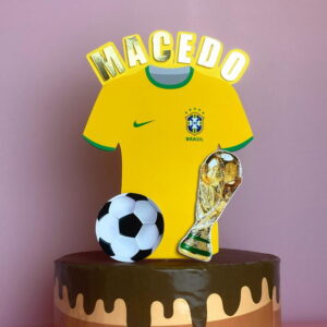 Arquivo de Corte Topo de Bolo Brasil Copa do Mundo