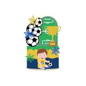 Arquivo de Corte Topo de Bolo Brasil Menino Sentado