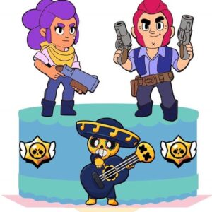 Arquivo de Corte Topo de Bolo Brawl Stars Studio #5897