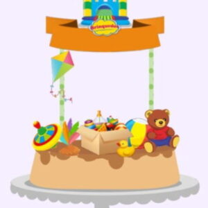 Arquivo de Corte Topo de Bolo - Brinquedos