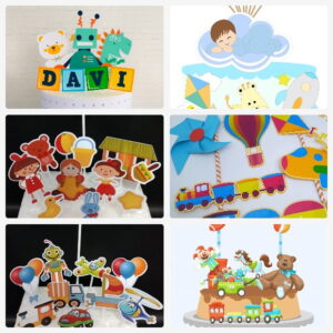 Arquivo de Corte Topo de Bolo Brinquedos + Brinde