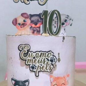 Arquivo de Corte Topo de Bolo Cachorrinhos