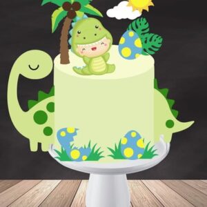 Arquivo de Corte Topo de Bolo Dino Baby Cute
