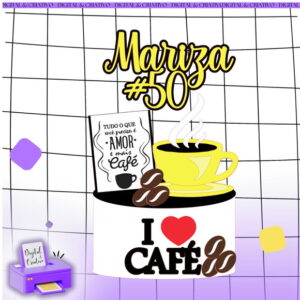 Arquivo de Corte: Topo de Bolo Café