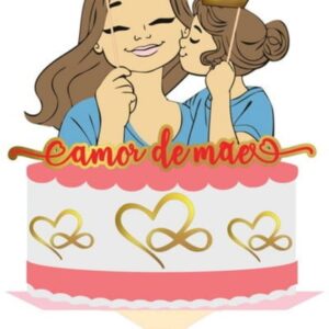 Arquivo de Corte Topo de Bolo Camadas Dia das Mães Studio