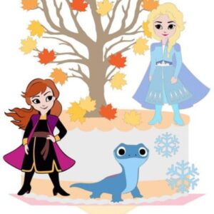 Arquivo de Corte Topo de Bolo Camadas Frozen Studio