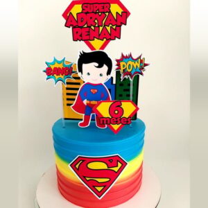 Arquivo de Corte Topo de bolo camadas super man baby
