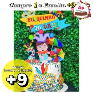 Arquivo de Corte Topo de Bolo Carnaval Bebê - Studio