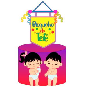 Arquivo de Corte: Topo de Bolo Carnaval Bloquinho Bebês 033