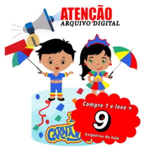 Arquivo de Corte Topo de Bolo - Carnaval Camadas - 008