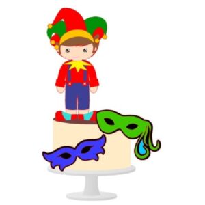Arquivo de Corte Topo de Bolo Carnaval