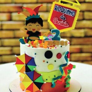 Arquivo de Corte Topo de Bolo Carnaval
