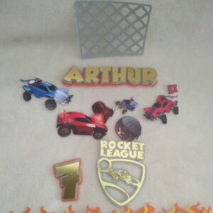 Arquivo De Corte Topo De Bolo Carros Rocket League