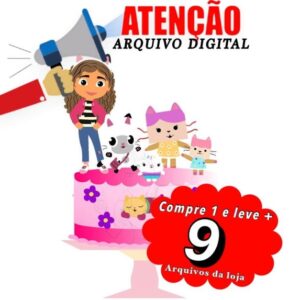 Arquivo de Corte Topo de Bolo - Casa Mágica de Gabby