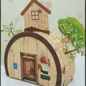 Arquivo de corte topo de bolo casinha Marsha e o urso