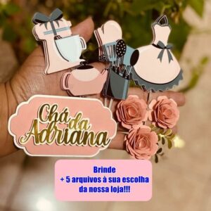 Arquivo de Corte Topo de Bolo Chá de Cozinha