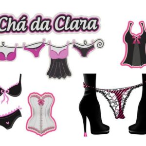 Arquivo de Corte Topo de Bolo Chá de Lingerie - Studio.