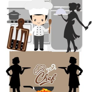 ARQUIVO DE CORTE TOPO DE BOLO Chef de Cozinha