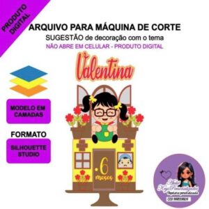 Arquivo de Corte Topo de Bolo Chiquinha Baby