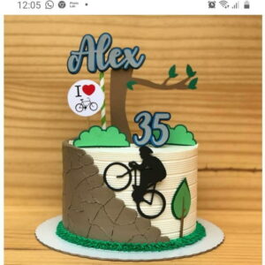 Arquivo de Corte Topo de Bolo - Ciclista