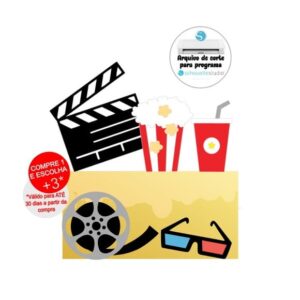 Arquivo de Corte Topo de Bolo Cinema - Filme
