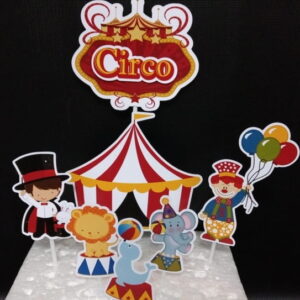 Arquivo de Corte Topo de Bolo - Circo
