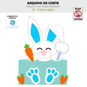 Arquivo de Corte Topo de Bolo Coelho Pascoa