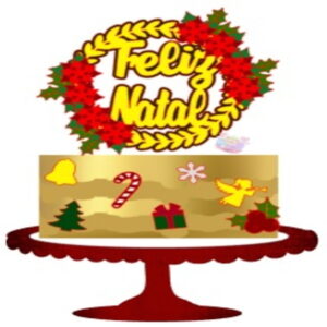 Arquivo de Corte Topo de Bolo - Combo Natal
