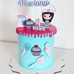 Arquivo de Corte Topo de Bolo Confeiteira