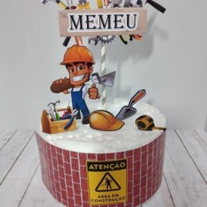 Arquivo de Corte Topo de Bolo Construção 8