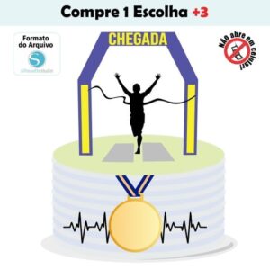 Arquivo de Corte Topo de Bolo Corredor - Corrida
