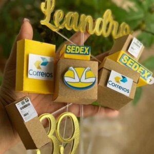 Arquivo de Corte Topo de Bolo Correios Studio
