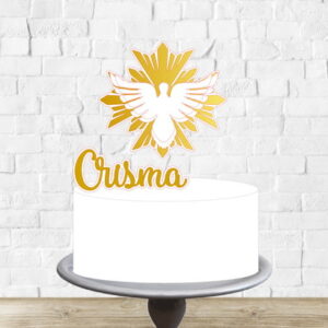 Arquivo de Corte Topo de Bolo Crisma Espirito Santo