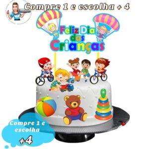 Arquivo de Corte Topo de Bolo - Dia das Crianças 001