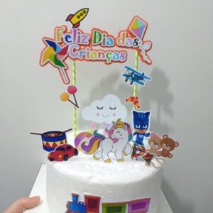 Arquivo Topo de Bolo Dia das Crianças ou Brinquedos +BRINDE