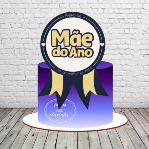 Arquivo de Corte Topo de Bolo Dia das Mães 3