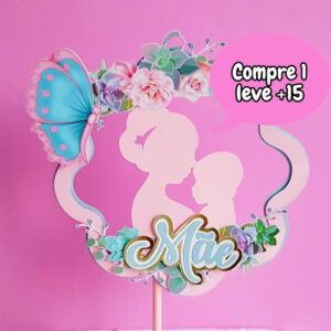 Arquivo de Corte Topo de Bolo Dia das Mães #485