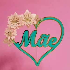 Arquivo de Corte Topo de Bolo Dia das Mães #488