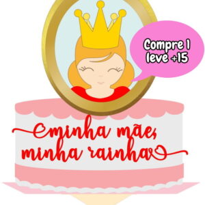 Arquivo de Corte Topo de Bolo Dia das Mães #499