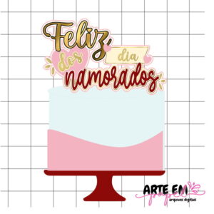 Arquivo de Corte: Topo de Bolo Dia dos Namorados 028
