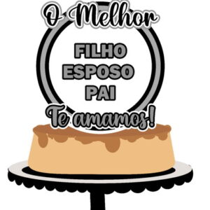 Arquivo de corte Topo de Bolo Dia dos Pais 14