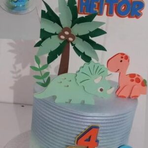 Arquivo de Corte Topo de Bolo Dino Baby Camadas