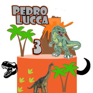 Arquivo de corte Topo de Bolo Dinossauro 01