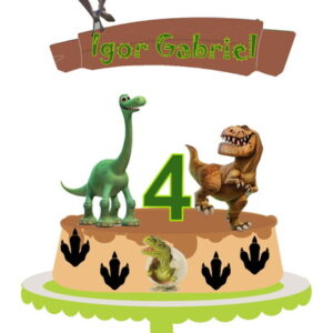 Arquivo de Corte Topo de Bolo Dinossauro 02