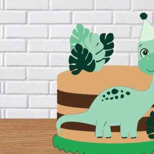 Arquivo de Corte: Topo de Bolo Dinossauro 033
