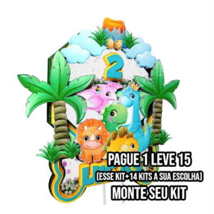 Arquivo de Corte Topo de Bolo Dinossauro 2