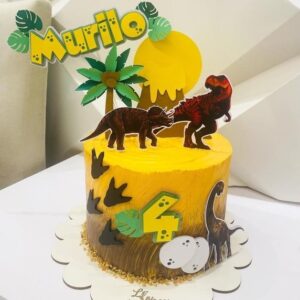 Arquivo de corte - Topo de Bolo Dinossauro