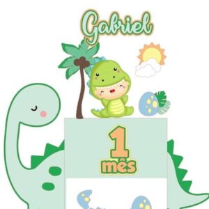 ARQUIVO DE CORTE TOPO DE BOLO Dinossauro baby