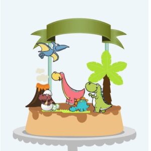 Arquivo de Corte Topo de Bolo Dinossauro Baby *Studio